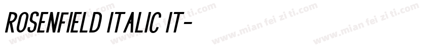 Rosenfield Italic It字体转换